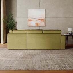 Abel Matte Velvet Corner Sofa - thumbnail 2