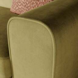 Abel Matte Velvet Corner Sofa - thumbnail 4