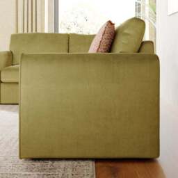 Abel Matte Velvet Corner Sofa - thumbnail 3