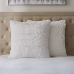 Dorma Purity Faux Fur Continental Pillowcase