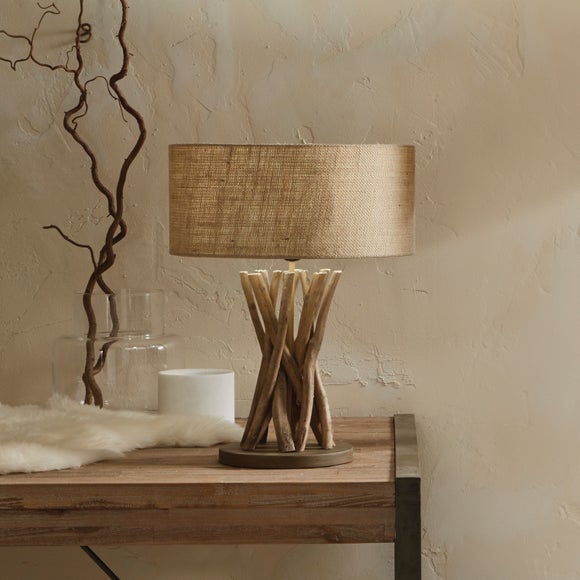 Derna Driftwood and Natural Jute Table Lamp - image 1