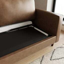 Zoe Faux Leather 3 Seater Double Sofa Bed - thumbnail 6