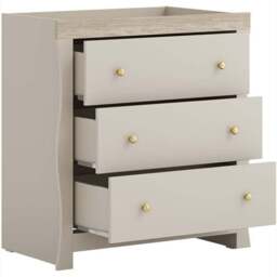 Little Acorns Celeste Cot Bed and 3 Drawer Chest Nursery Set - thumbnail 3