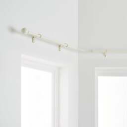 Bay Fixed Metal Eyelet Curtain Pole - thumbnail 1