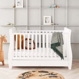 Babymore Stella Sleigh Cot Bed - thumbnail 2