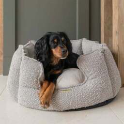Lords and Labradors Boucle High Wall Dog Bed - thumbnail 2