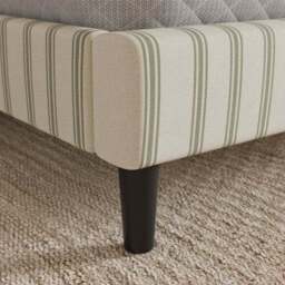 Skylar Folkstone Stripe Pillow Back Bed Frame - thumbnail 3