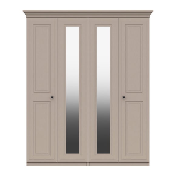 Portia 4 Door Wardrobe, Mirrored