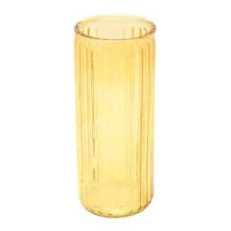 Hestia Cylindrical Ribbed Glass Vase - thumbnail 3
