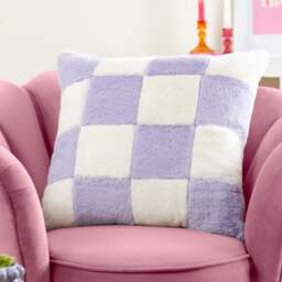 Heya Home Cozee Check Square Cushion - thumbnail 1