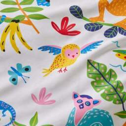 Bright Animals 100% Cotton Reversible Duvet Cover and Pillowcase Set - thumbnail 5