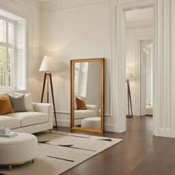 Yearn Beaded Classic Framed Bevelled Full Length Wall Mirror - thumbnail 3