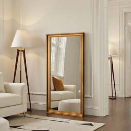 Yearn Beaded Classic Framed Bevelled Full Length Wall Mirror