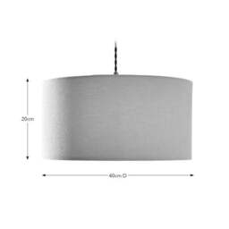 Zenna Shallow Drum Lamp Shade - thumbnail 4
