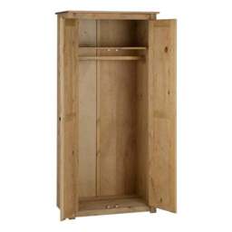 Panama Double Wardrobe, Pine - thumbnail 2