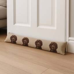 Christine Varley Brown Cockapoo Draught Excluder