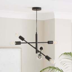 Elements Koppla 6 Light Semi Flush Ceiling Light - thumbnail 2