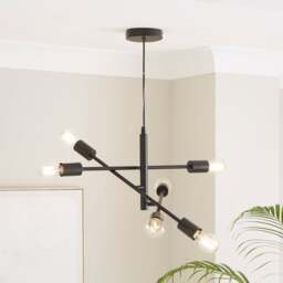 Elements Koppla 6 Light Semi Flush Ceiling Light - thumbnail 1