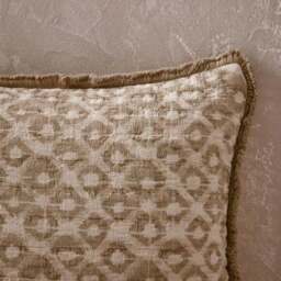 Geometric Matalasse Cotton Square Cushion Cover - thumbnail 3