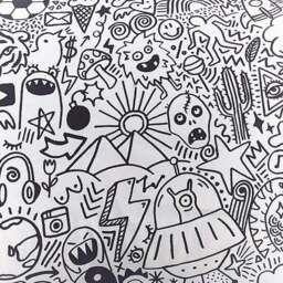 Style Lab Doodles Duvet Cover and Pillowcase Set - thumbnail 5