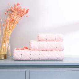 Per La Casa Set of 4 Women's Levrona Small Bathrobe & Towels - thumbnail 4
