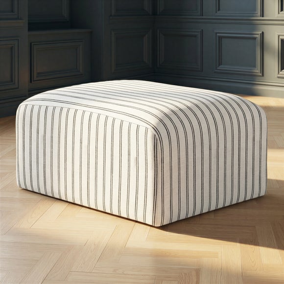 Return - Ryder Chalk Stripe Pouffe - image 1