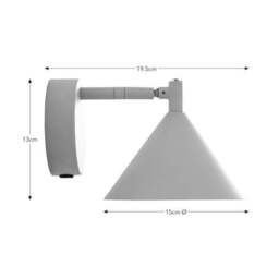 Edited Life Industrial Rechargeable Touch Dimmable LED Wall Light - thumbnail 6