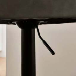 Lowen Adjustable Bar Stool, Faux Leather - thumbnail 4