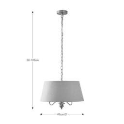 Enid 3 Light Adjustable Chandelier - thumbnail 6