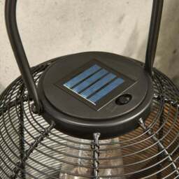 Elements Black Wire Solar Lantern - thumbnail 3