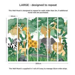 Animal Safari Wall Mural - thumbnail 3