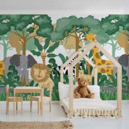 Animal Safari Wall Mural - thumbnail 4