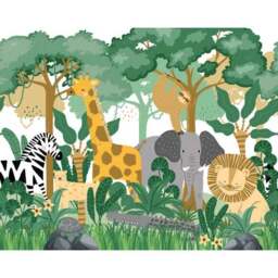 Animal Safari Wall Mural - thumbnail 2