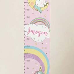 Personalised Baby Unicorn Height Chart - thumbnail 2
