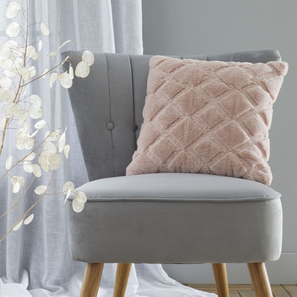 Catherine Lansfield Cosy Diamond Cushion - image 1