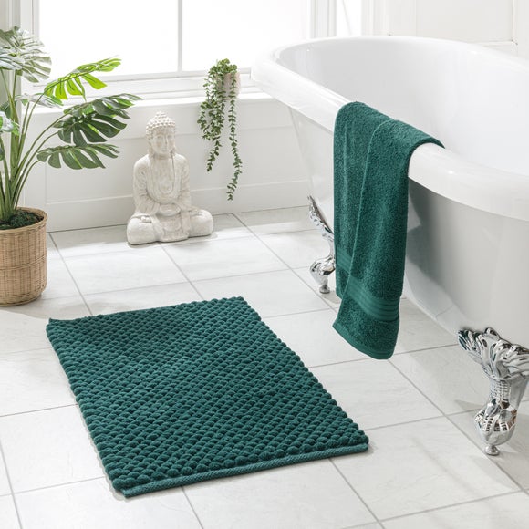 Recycled Polyester and Cotton Pebble Bath Mat - image 1