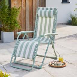 Helsinki Beatrice Striped Reclining Sun Lounger Chair - thumbnail 1