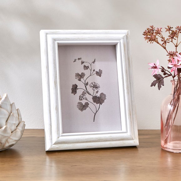 Churchgate Washed Wooden White Photo Frame - image 1