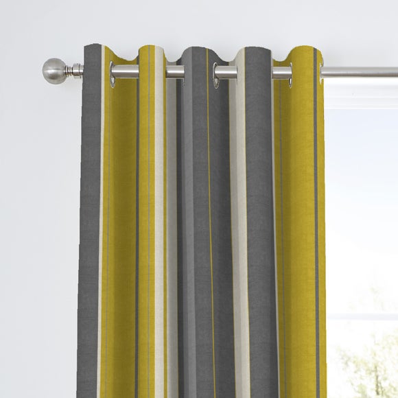Fusion Whitworth Striped Eyelet Curtains - image 1