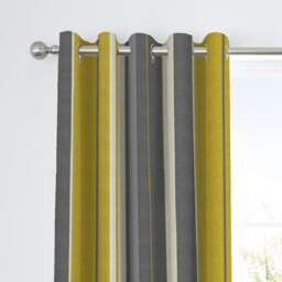 Fusion Whitworth Striped Eyelet Curtains - thumbnail 1