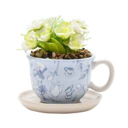 Artificial Flowers in Disney Alice in Wonderland Teacup Plant Pot - thumbnail 2