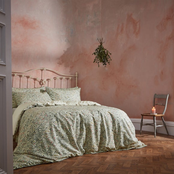 EW by Edinburgh Weavers Malory Floral 100% Cotton Sateen Duvet Cover & Pillowcase Set - image 1