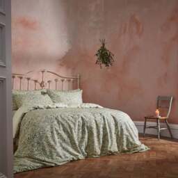 EW by Edinburgh Weavers Malory Floral 100% Cotton Sateen Duvet Cover & Pillowcase Set - thumbnail 1