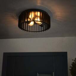 Reno Industrial Outdoor 2 Light Flush Ceiling Light - thumbnail 2
