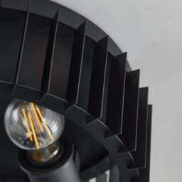 Reno Industrial Outdoor 2 Light Flush Ceiling Light - thumbnail 4