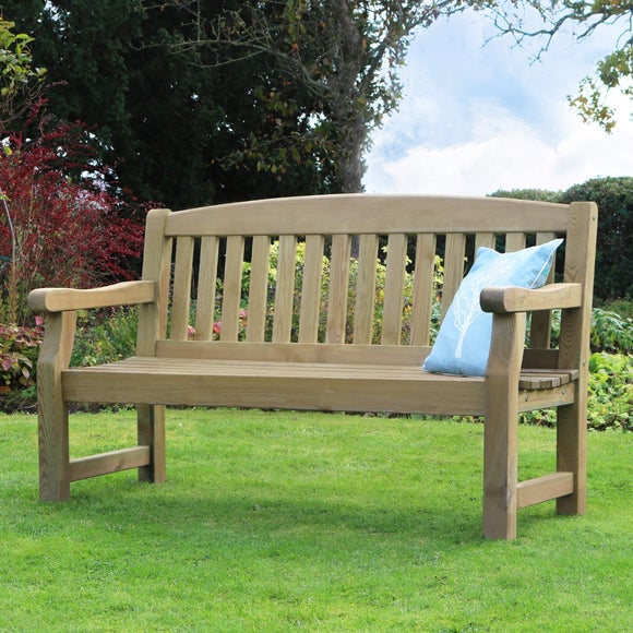 Emily 3 Seater Wooden Bench - image 1