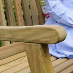 Emily 3 Seater Wooden Bench - thumbnail 6