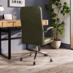 Alderton Faux Leather Office Chair - thumbnail 2