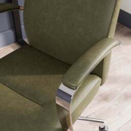 Alderton Faux Leather Office Chair - thumbnail 4