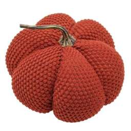 Country Living Textured Fabric Pumpkin Doorstop - thumbnail 2